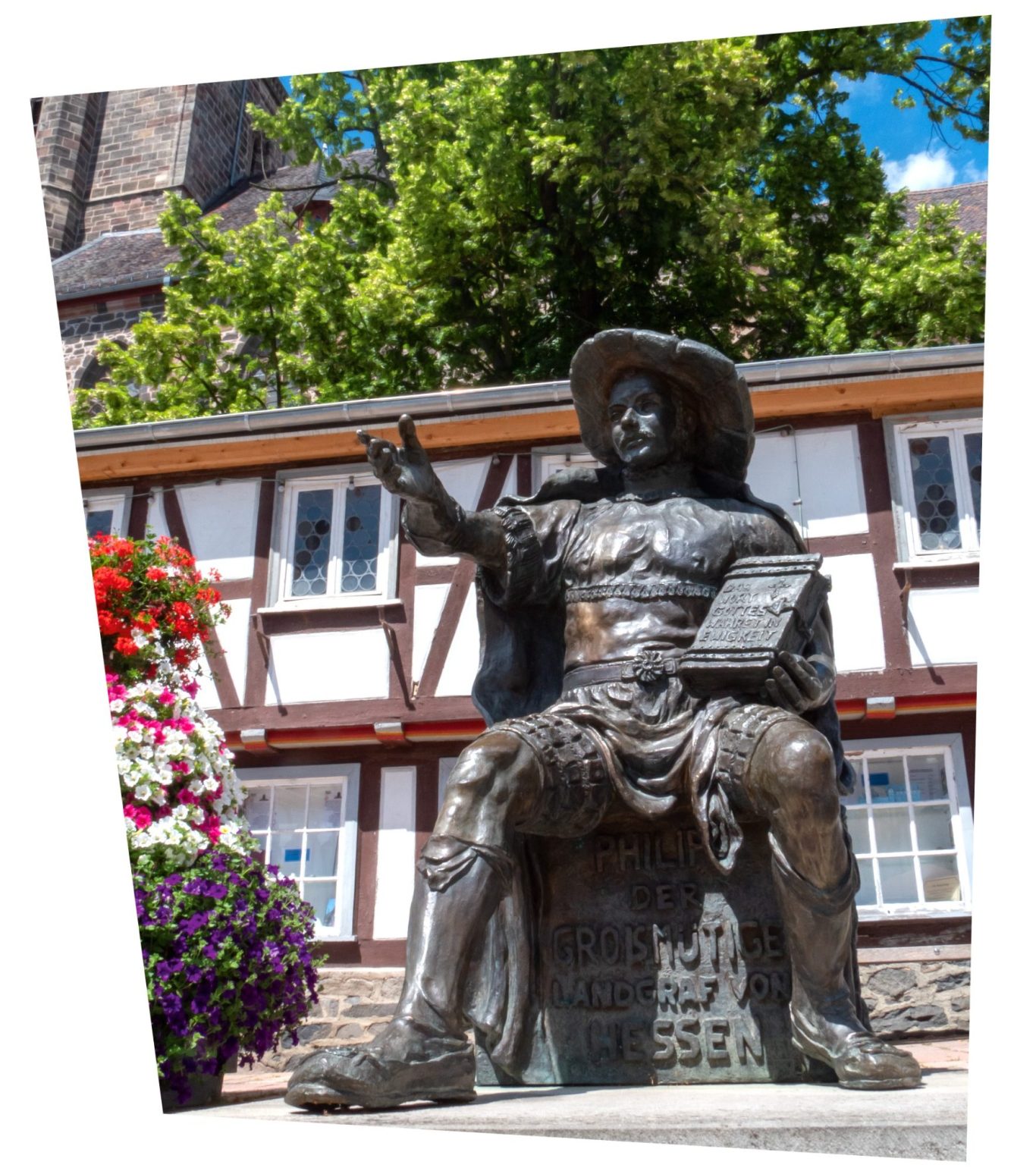 Statue ’Philipp der Großmütige Landgraf von Hessen‘ in Homberg (Efze) 