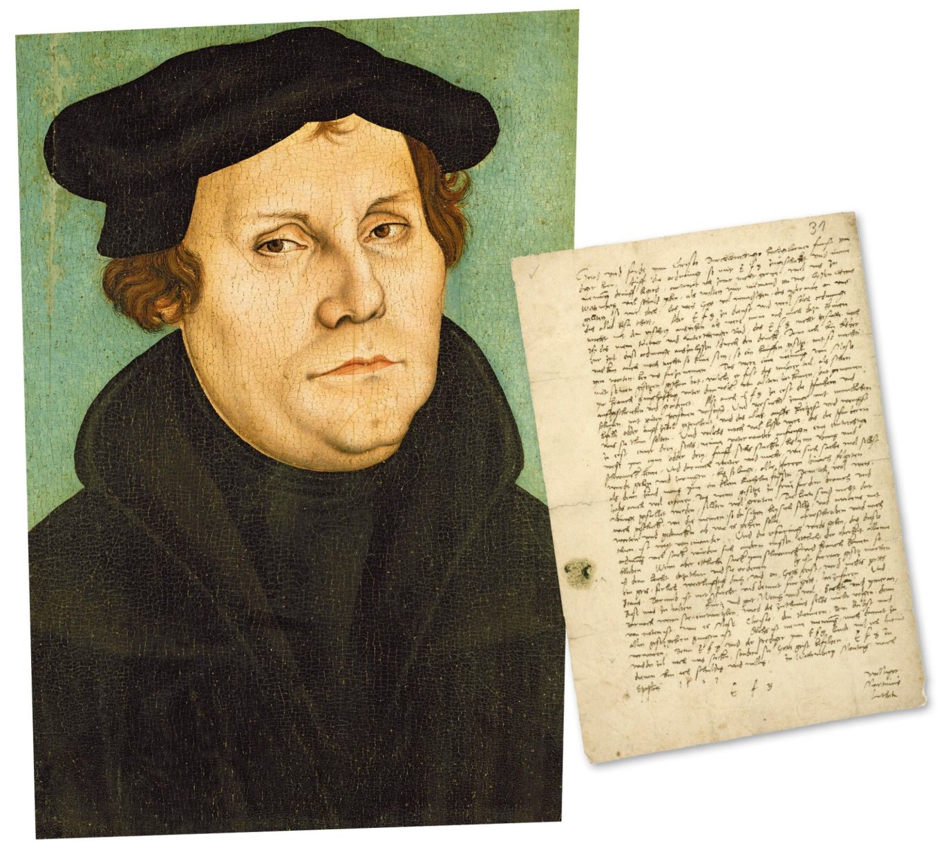 Porträt Martin Luthers von Lucas Cranach d.Ä., 1528 und Ablehnung der Homberger Kirchenordnung durch Martin Luther, Januar 1527 Porträt Martin Luthers von Lucas Cranach d.Ä., 1528 und Ablehnung der Homberger Kirchenordnung durch Martin Luther, Januar 1527