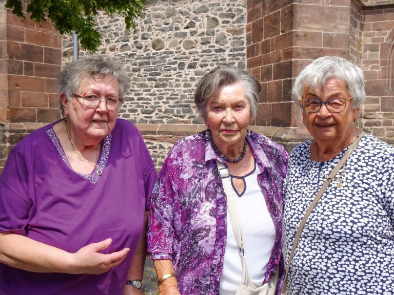 Homberger Tafel 2025: Gründerinnen Elisabeth Ganz, Adelheit Rothauge und Rosi Ditzel 